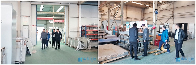 參觀柜殼生產車間